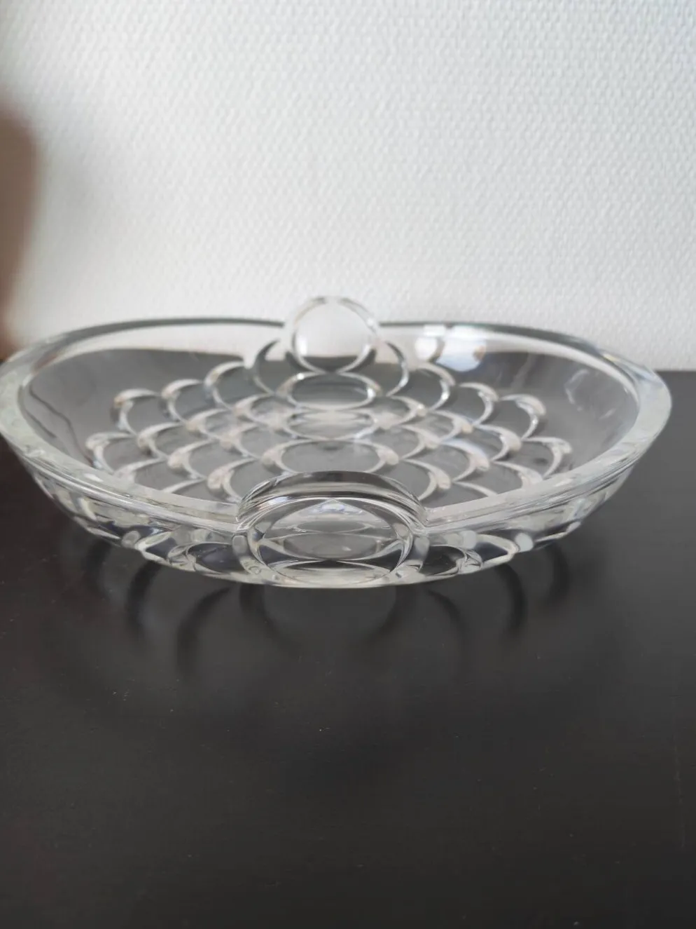 Coupe scandinave en verre d'art par Ann Warf pour Kosta Boda