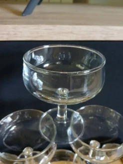 6 coupes à champagne anciennes