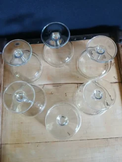 6 coupes à champagne anciennes