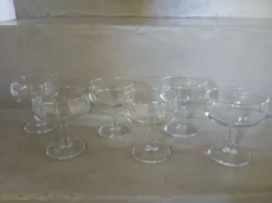 6 coupes à champagne anciennes