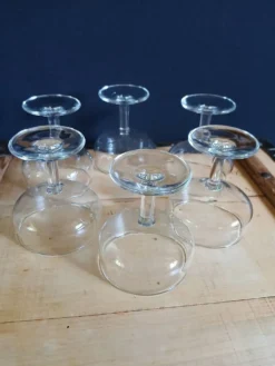 6 coupes à champagne anciennes