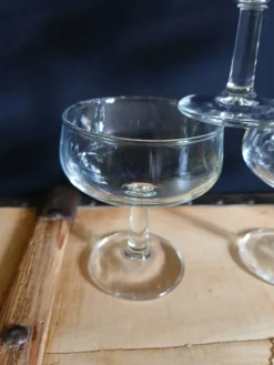 6 coupes à champagne anciennes