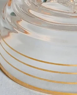 6 coupes à champagne Art Déco Verrerie de la Chapelle St Mesmin, 1930