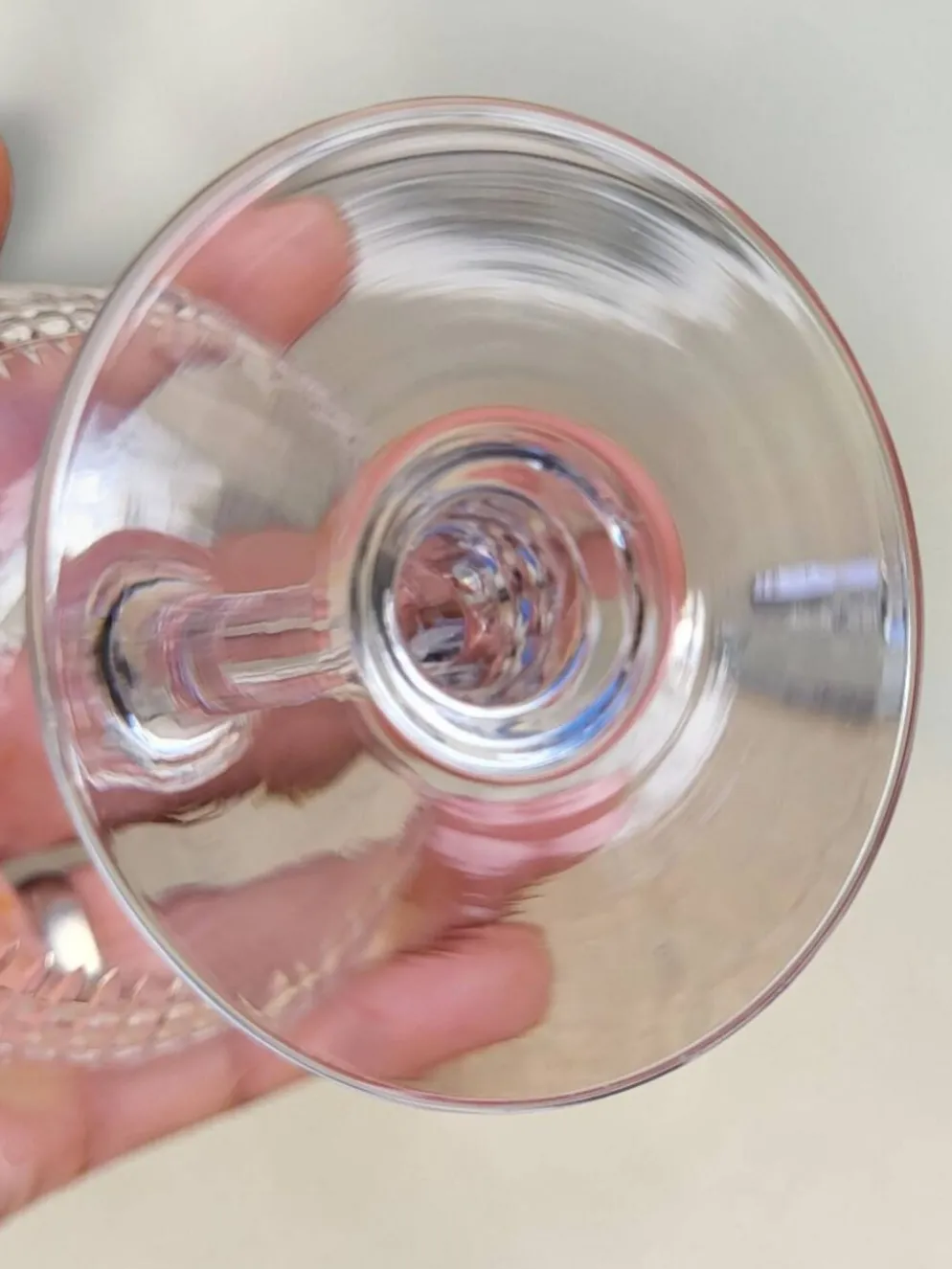 6 coupes à champagne cristal Baccarat / Nancy