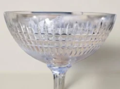 6 coupes à champagne cristal Baccarat / Nancy