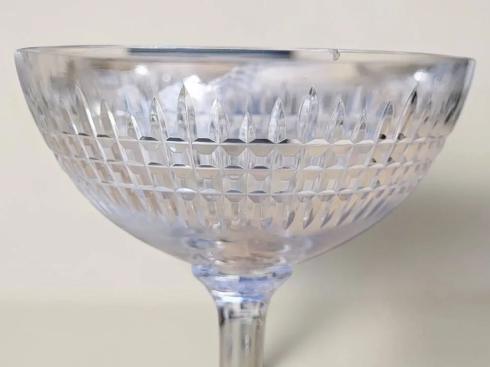 6 coupes à champagne cristal Baccarat / Nancy