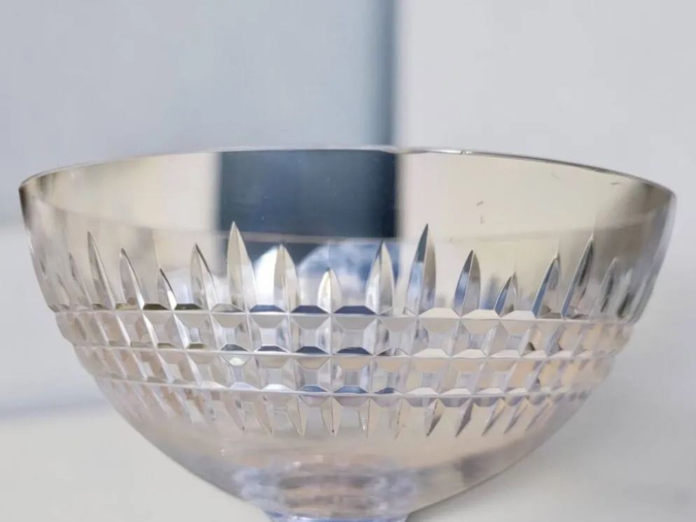 6 coupes à champagne cristal Baccarat / Nancy