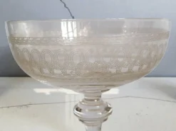 7 coupes à champagne en cristal