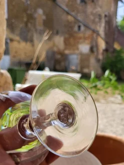 8 coupes à champagne en cristal fin XIXème début XXème