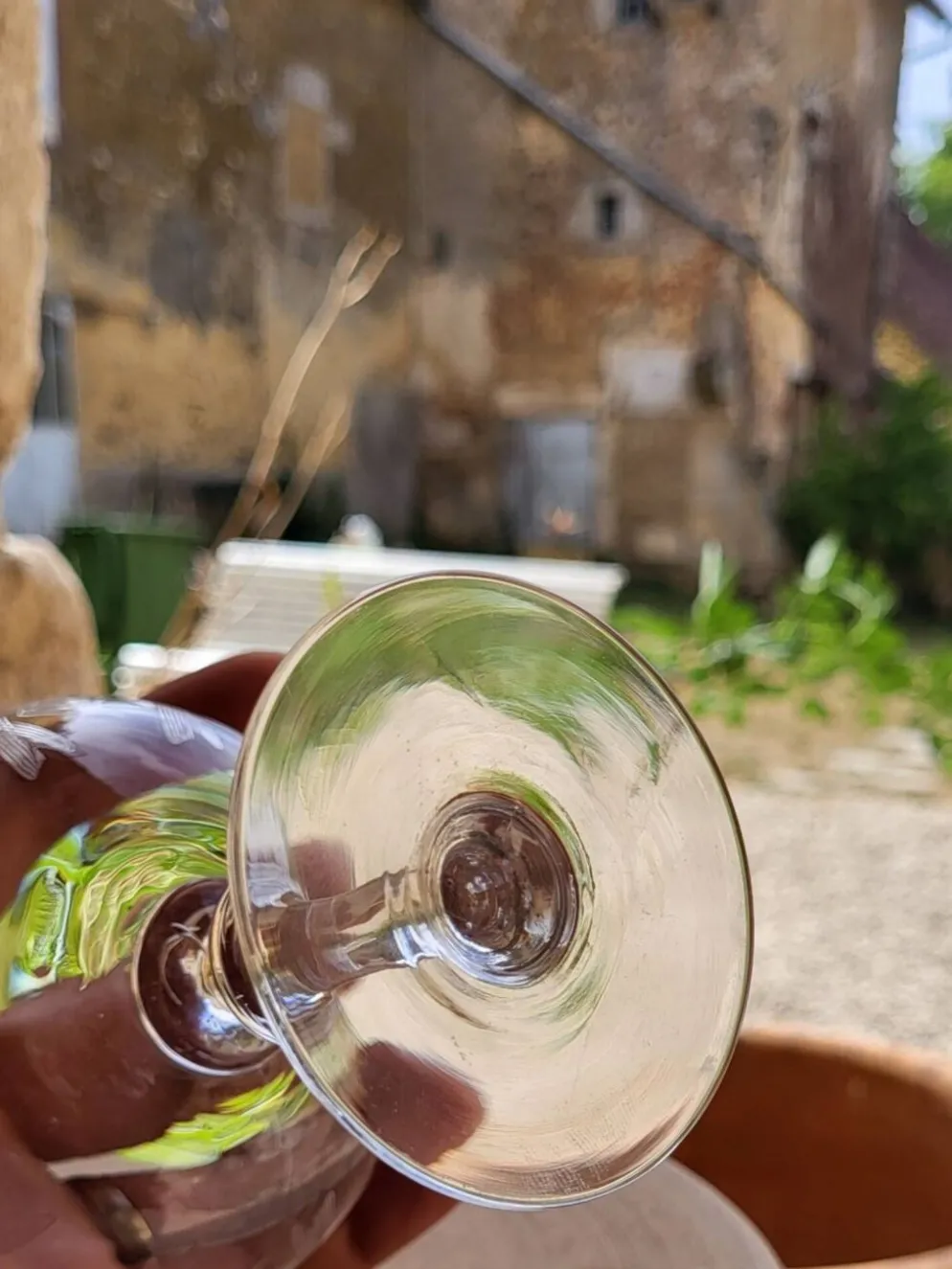 8 coupes à champagne en cristal fin XIXème début XXème