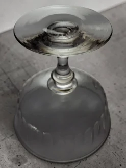 7 coupes à champagne en cristal 1950's