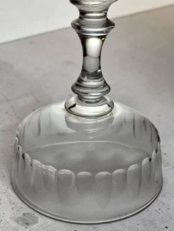7 coupes à champagne en cristal 1950's