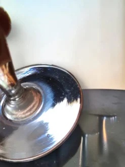 8 coupes à champagne en verre gravé Meisenthal, Art Déco