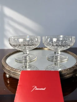2 coupes à champagne Golfe Juan Baccarat