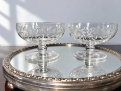 2 coupes à champagne Golfe Juan Baccarat