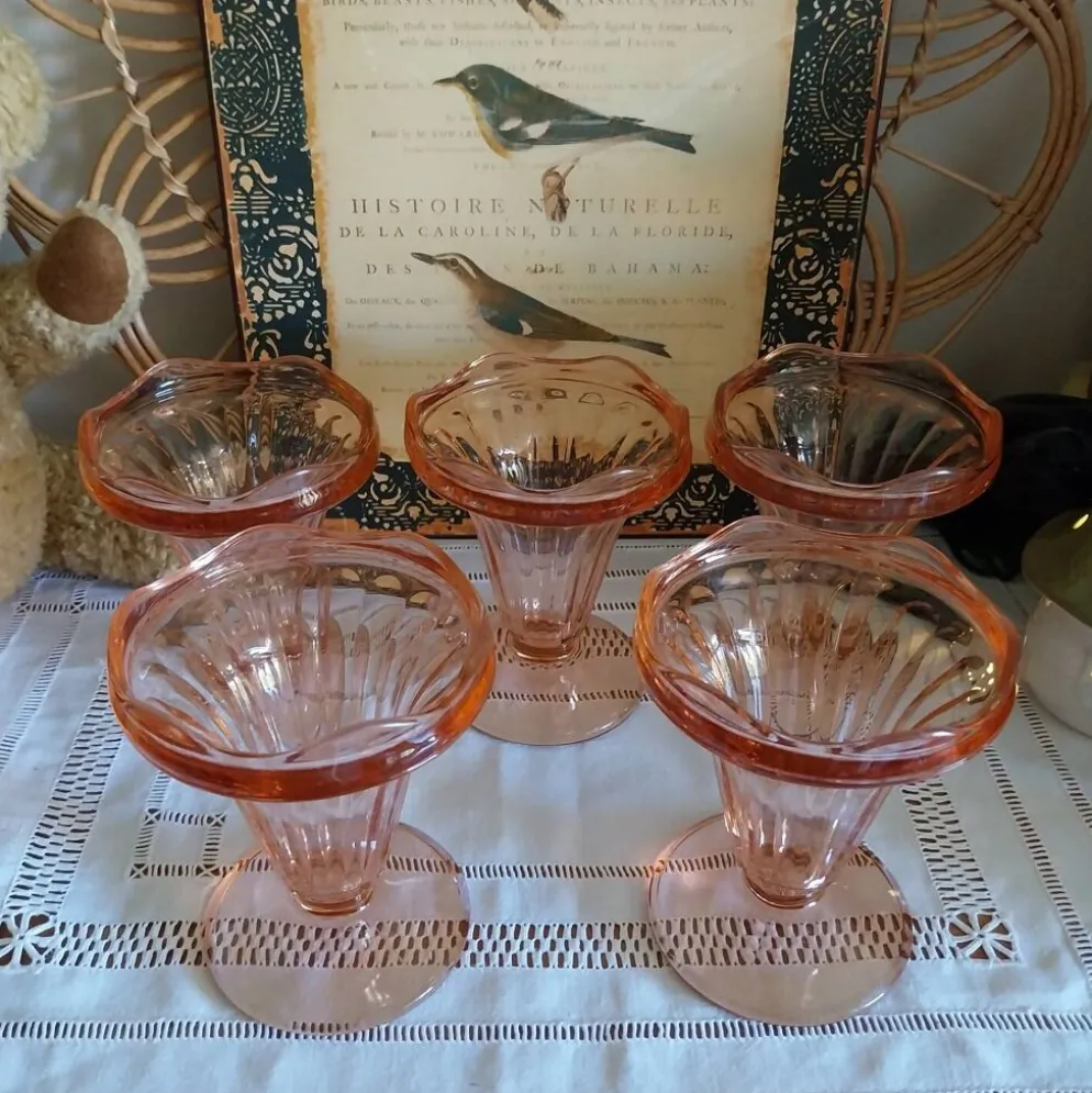 Coupes à dessert Luminarc, Roseline vintage