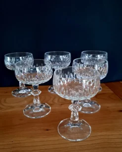 6 coupes à digestif en cristal Schott Zwiesel années 70/80