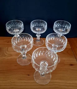 6 coupes à digestif en cristal Schott Zwiesel années 70/80