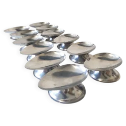 12 coupes en acier chromé inoxydable