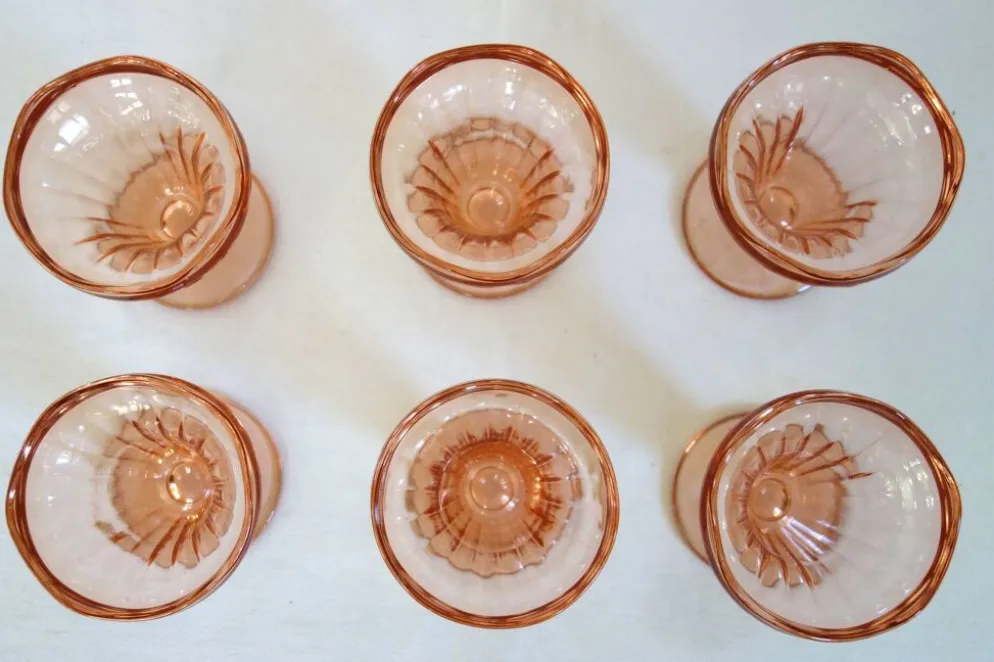 6 coupes à fruits vintage Rosaline Luminarc