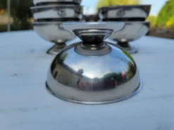 6 coupes à glace en inox