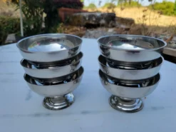 6 coupes à glace en inox