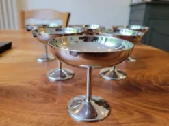 6 coupes à glace en inox, 1970