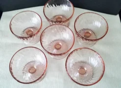 6 Coupes à glace ou sorbet en verre Luminarc Modèle Rosaline