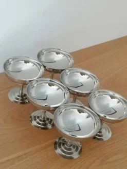 6 coupes à glace Remi Letang inox 18/10