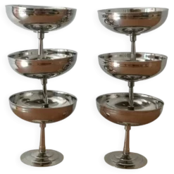 6 coupes à glace Remi Letang inox 18/10