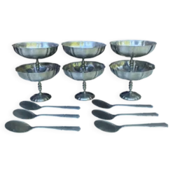 Coupes à glaces en inox mat Jean Couzon