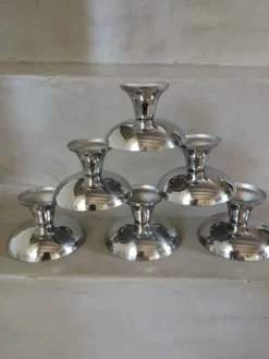 6 coupes à glace/ sorbet en inox