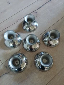 6 coupes à glace/ sorbet en inox