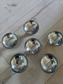 6 coupes à glace/ sorbet en inox