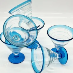 Coupes à glaces tourbillons par « Ella Sabatini » 1990s – lot de 6