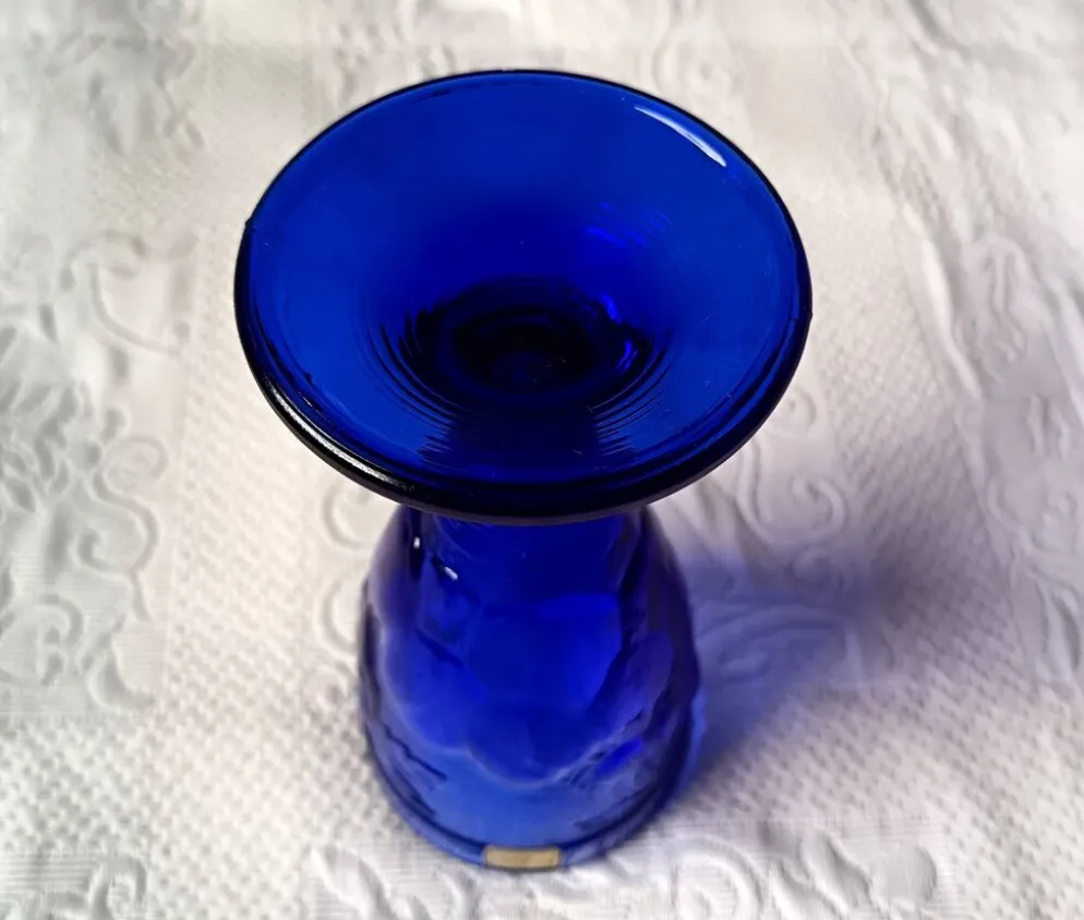 6 coupes à glace vintage Luminarc France bleu cobalt modèle "gourmande"