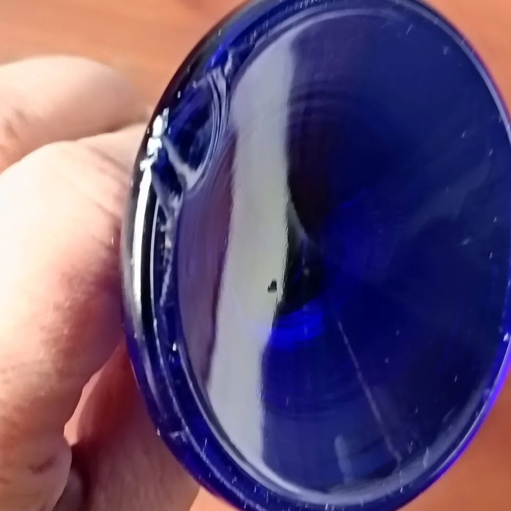 6 coupes à glace vintage Luminarc France bleu cobalt modèle "gourmande"
