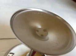 6 coupes à pied avec frise argenté en métal à glace