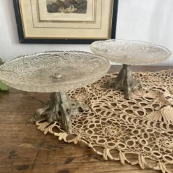 Coupes sur pied ancinne , compotiers début XXe