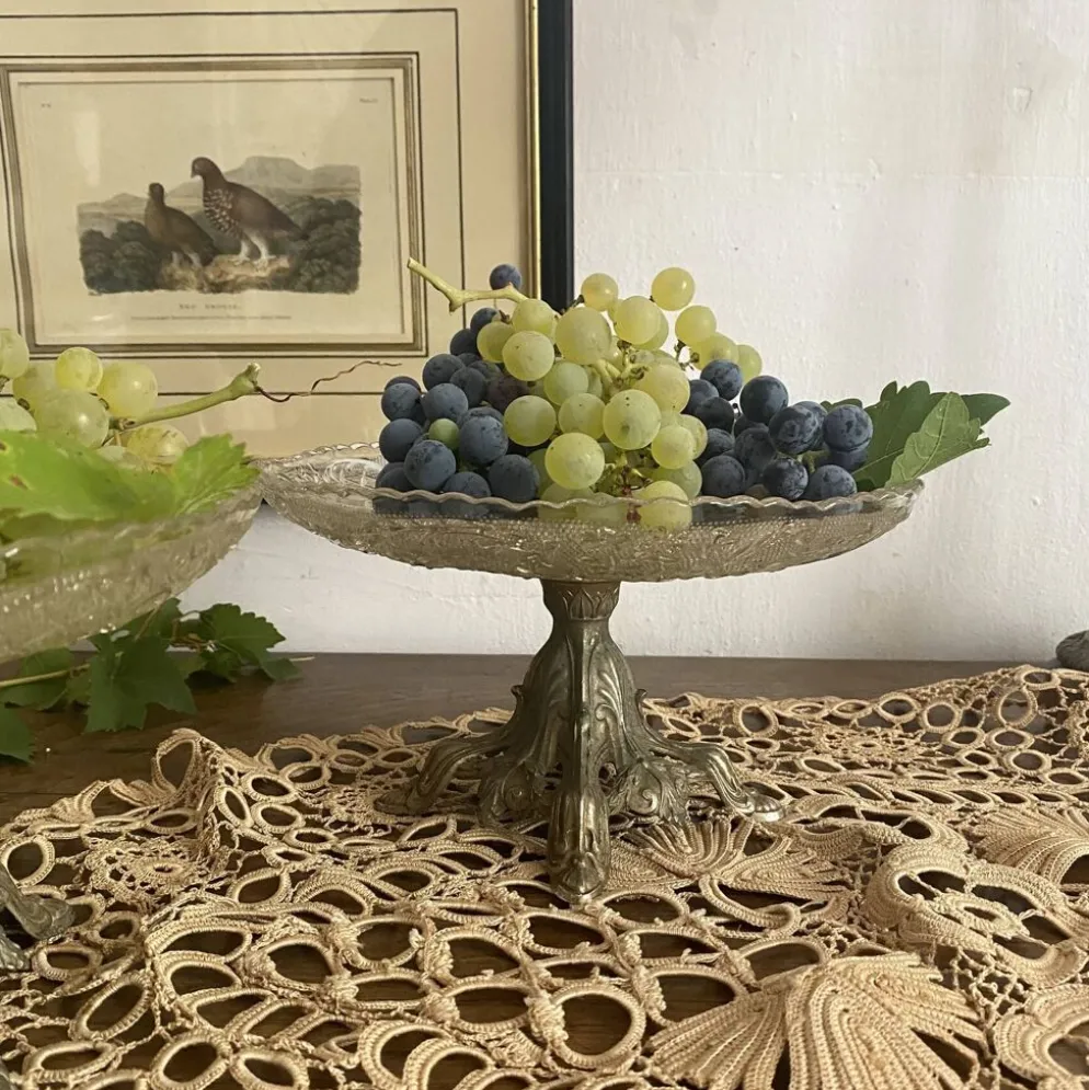Coupes sur pied ancinne , compotiers début XXe