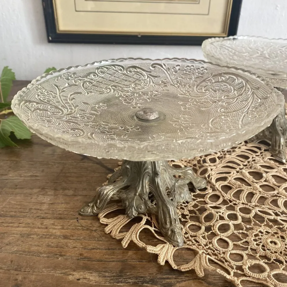 Coupes sur pied ancinne , compotiers début XXe
