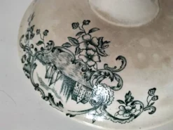 coupe sur piédouche en faïence fine – Manufacture de Grigny vers 1830–1860