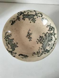 coupe sur piédouche en faïence fine – Manufacture de Grigny vers 1830–1860