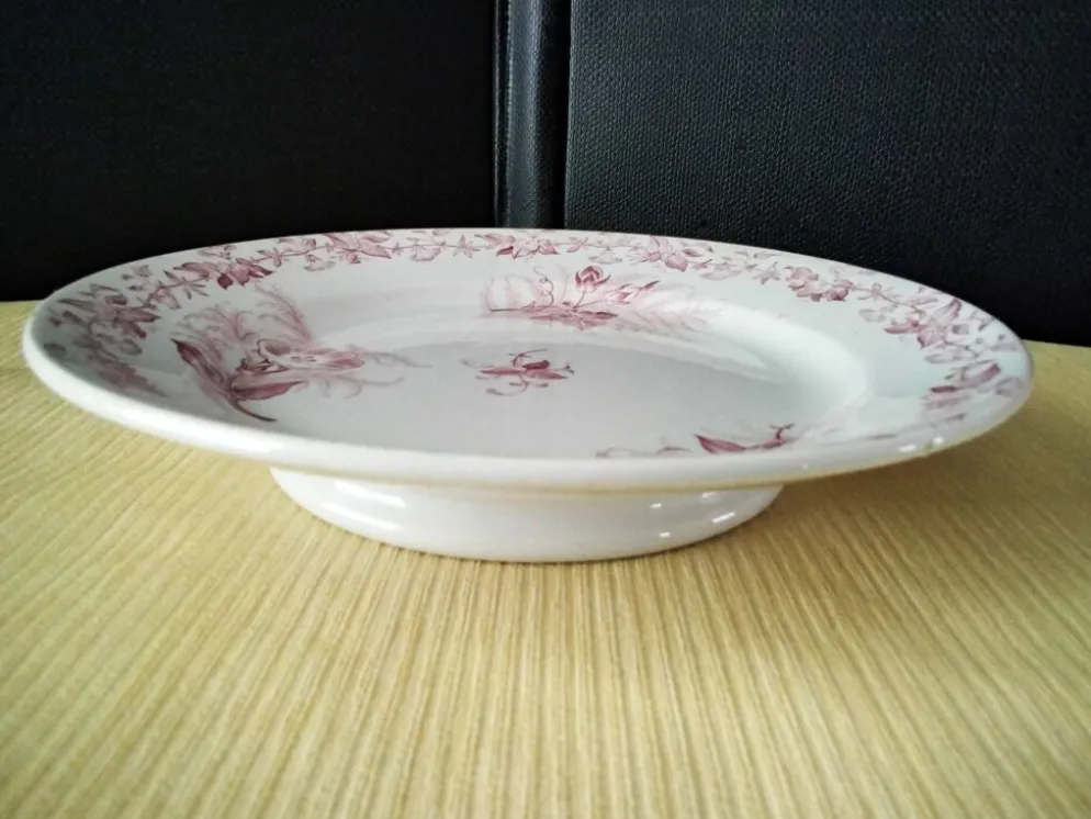 Coupe sur pied , compotier Pexonne Fenal Frères Modèle "Liseron"