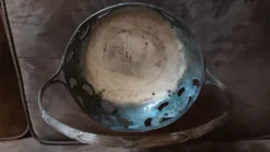 Coupe sur pied métal vintage
