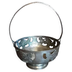 Coupe sur pied métal vintage