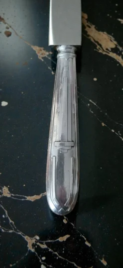 Couteau à beurre en argent Art déco