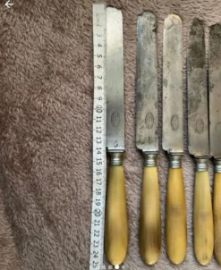 Couteaux acier métal argenté corne ALLEZ FRÈRES