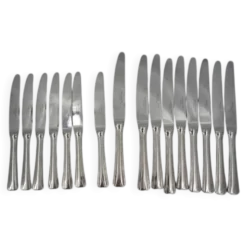 16 couteaux Art Déco Christofle Hôtel en acier