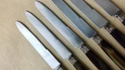 6 Couteaux de table vintage Pradel